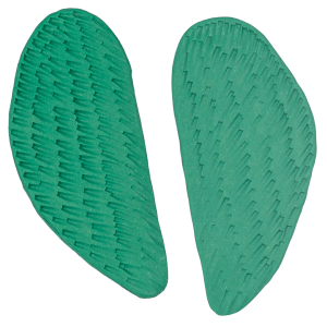 Handcrafted polymer clay wing studs in rich jade green by Héloïse Artisanal Jewelry. These distinctive architectural pieces blend dynamic design with professional sophistication. Perfect for confident style.